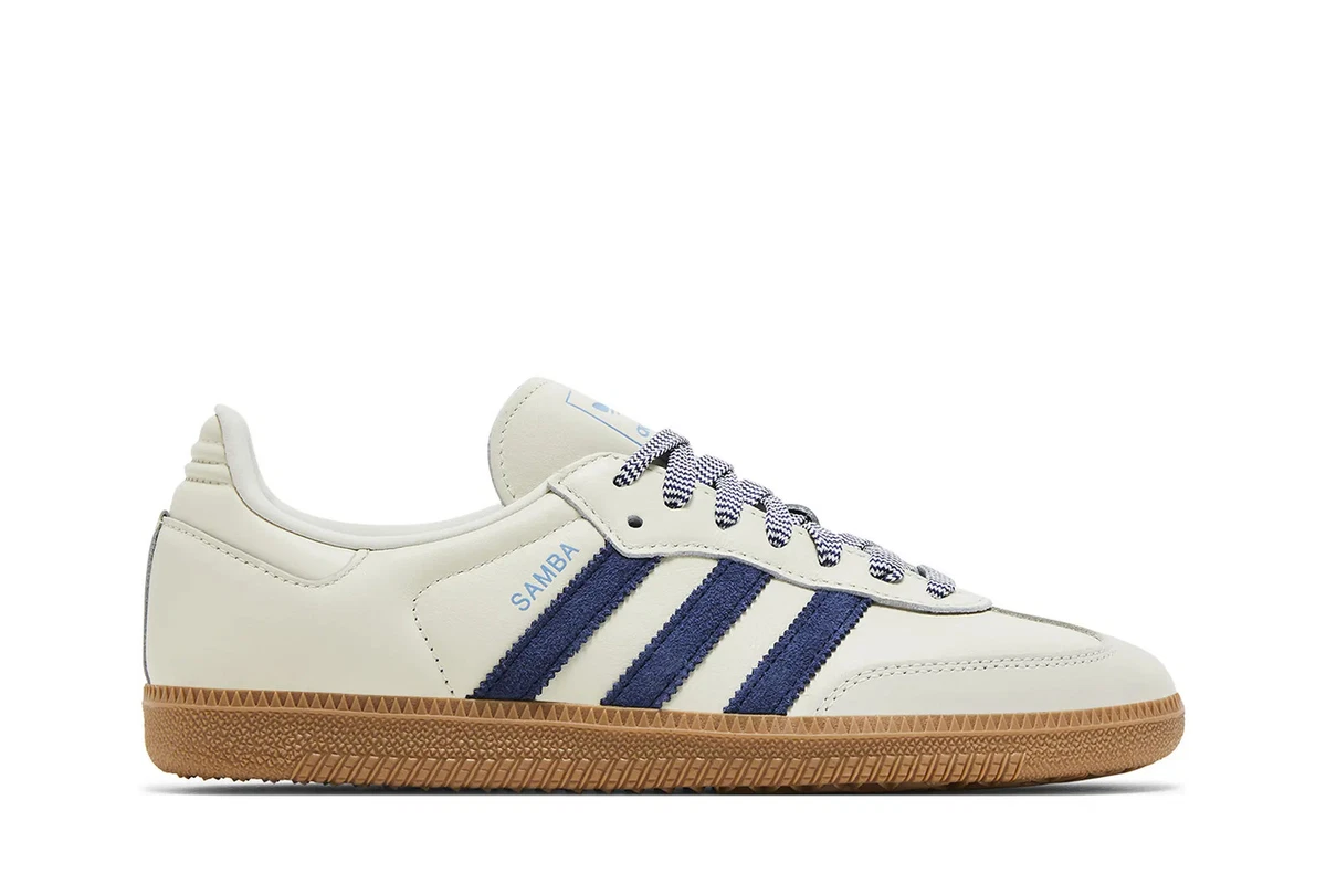 adidas Samba OG Off White Dark Blue W for sale | eBay