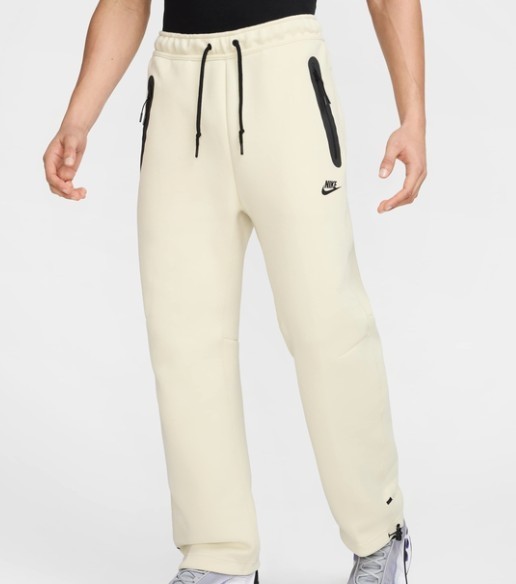Nike Sportswear Men's Tech Fleece Sweatpants Light Khaki Black