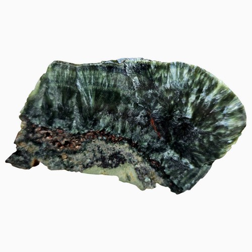 Seraphinite Slab - Feathery Chatoyant Pattern Green Chlorite from Siberia - Picture 4 of 6