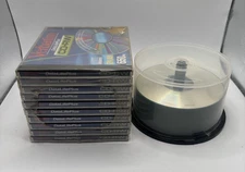 45 Units Blank Recordable Discs Verbatim CD-RW 650MB & Dynex CD-R 700MB