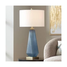 Possini Euro Design Sarah 32" Tall Twist Large Modern Coastal End Table Lamp ...