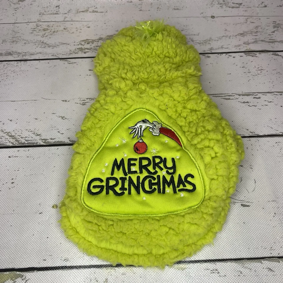 Dr. Seuss The Grinch Dog Outfit Size XS Green Christmas Pet Costume Puppy - Image 3 of 4