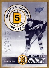 2023-24 Upper Deck Boston Bruins Centennial #104 Dit Clapper RETIRED NUMBERS