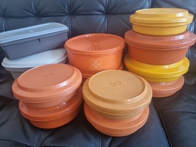 Konvolut Vintage Tupperware Stapel N Servier Schüsseln Schale Aufbewahrung Töpfe Deckel etc