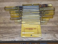 Vintage 13 Piece Bondhus Tools Long Balldriver Hex Screwdriver Set .050"- 3/8"