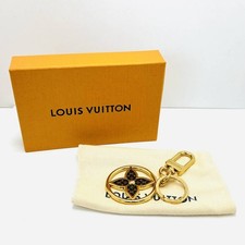 Auth Louis Vuitton M01207 Key Holder LV treasured Charm GP Gold with Box