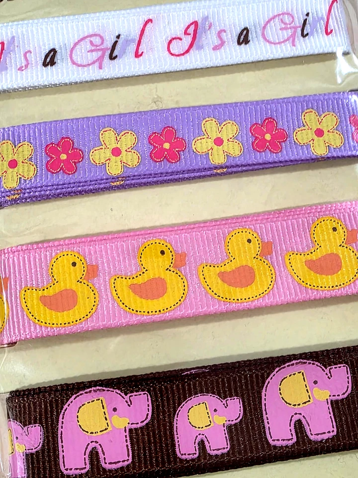 Recollections  GROSGRAIN RIBBON 4-Pack - IT'S A GIRL - 4 yds total - Image 2 of 2