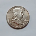 1963 D AU/ BU?  90% Silver Franklin Half  Dollar!!    Nice coin!   A344