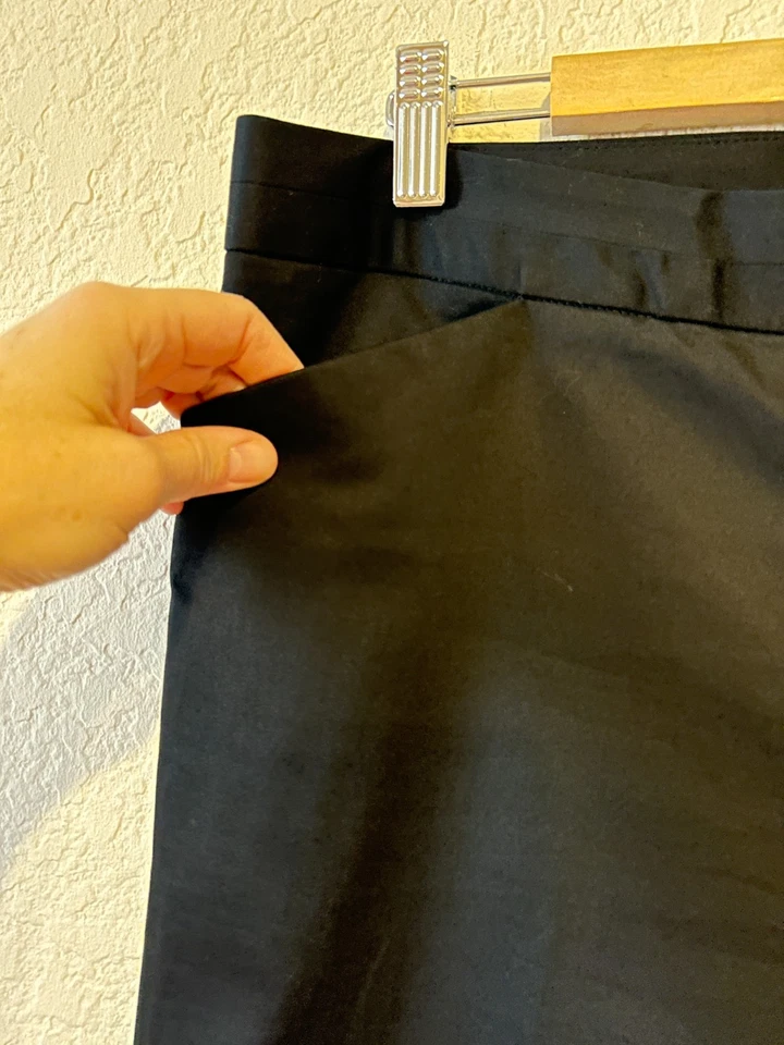 Express Editor Pants Black Boot Cut Sz 12 Career Stretch Minimalist Capsule Y2K - Image 3 of 4