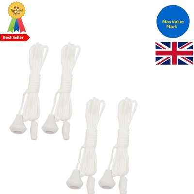 Sicher & bequem 4 Stück Nylon Zugschnur Lichtschalter für Badezimmer - 1,5 m