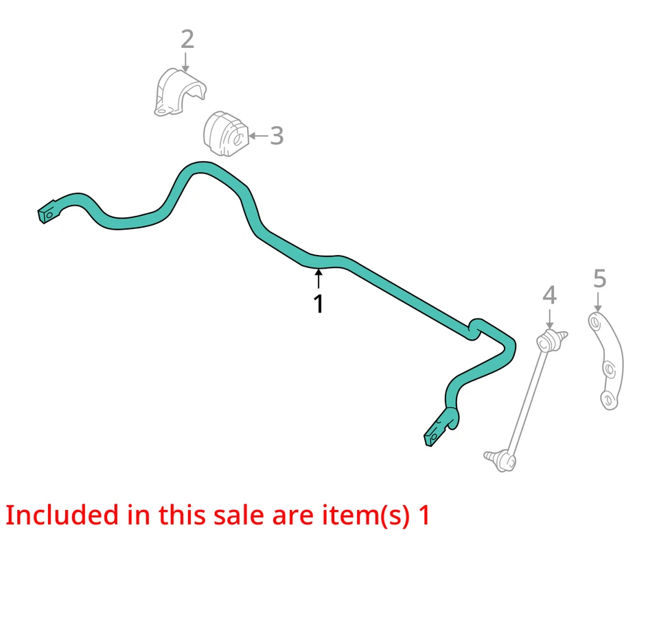 2002 BMW 525i RWD Front Stabilizer Bar OEM 95K Miles - LKQ392406661 - Image 4 of 4