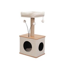 Vibrant Life 5-Level Multi-Functional Cat Tree with Large Base Condo, Sisal