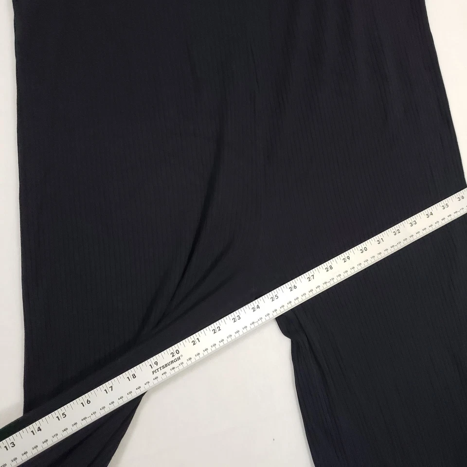 STORQ Maternity Ribbed Wide Leg Crop Pants Size 7 (US 3X) Black - Image 4 of 4