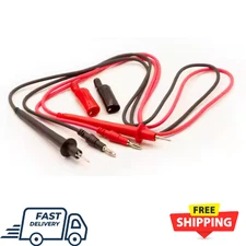 Triplett 48 in. Easy To Use Test Leads with Insulated Screw-On Allligator Clips