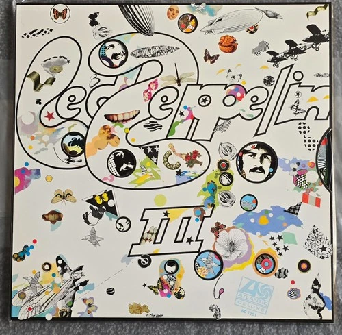Led Zeppelin III 3 Vinyl LP Record Atlantic 2401002 matrx stated wheel works