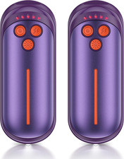 Rechargeable Hand Warmers 2 Pack, 6000mAh Electric Warmer Purple
