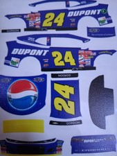 Jeff Gordon DuPont Pepsi Retro 1/64 Peel Stick Decals