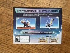 Shiny Koraidon  Miraidon Pokemon Scarlet Violet Code Card - Gamestop