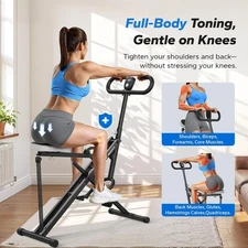 MERACH R07 2-in-1 Squat & Rowing Machine – Foldable Glute & Leg Trainer