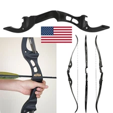 62" Recurve American Hunting Bow 25-60lbs Gordon Limbs F-Interface Takedown RH