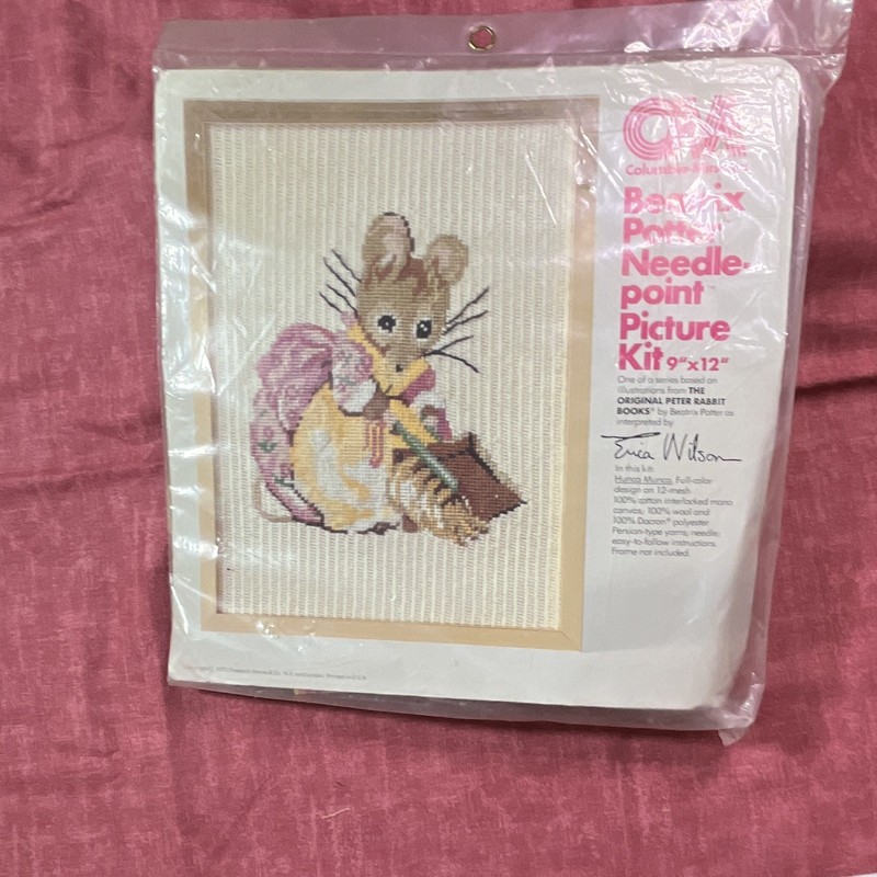 C-M Beatrix Potter Erica Wilson ~HUNCA MUNCA~ Needlepoint kit