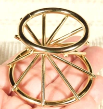 Sphere Display Stand Gold Color with Swirl Design