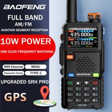1PCS BAOFENG 5RH PRO GPS 10W WALKIE TALKIE MULTI BAND RECHARGEABLE TWO WAY RADIO