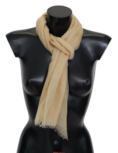 Sciarpa MISSONI Beige Cashmere Unisex Collo Avvolgente Frange Logo 180cm x 70cm Prezzo di ricambio $500 - Foto 2 di 8