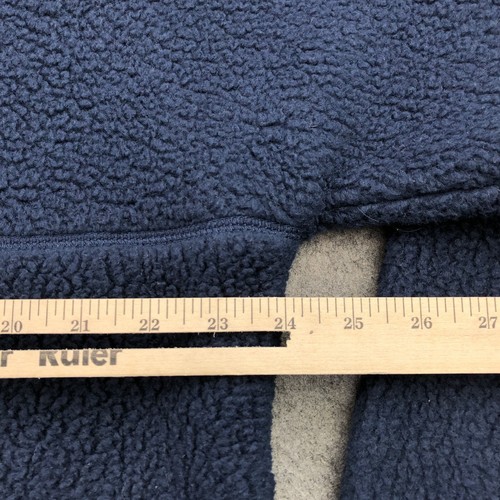 Without Walls Jacket Mens Large Blue Bomber Full Zip Deep Pile Fleece - Picture 7 of 8