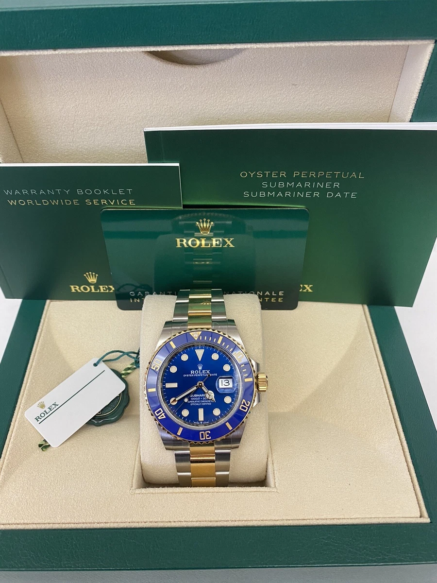 Rolex submariner rolesor blue cheap
