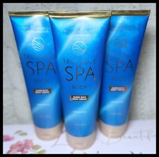 Bath Body Works 8 oz True Blue Spa Super Rich Body Cream x3