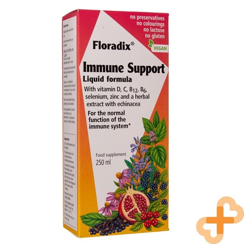 Floradix Supporto Immunitario Liquido Bevanda 250ml Vitamina D C B12 B6 Selenio - Foto 1 di 24