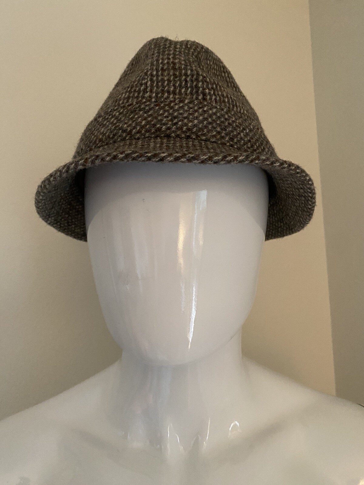 mens St Michael vintage tweed bucket hat size 7 1/8 … Gem