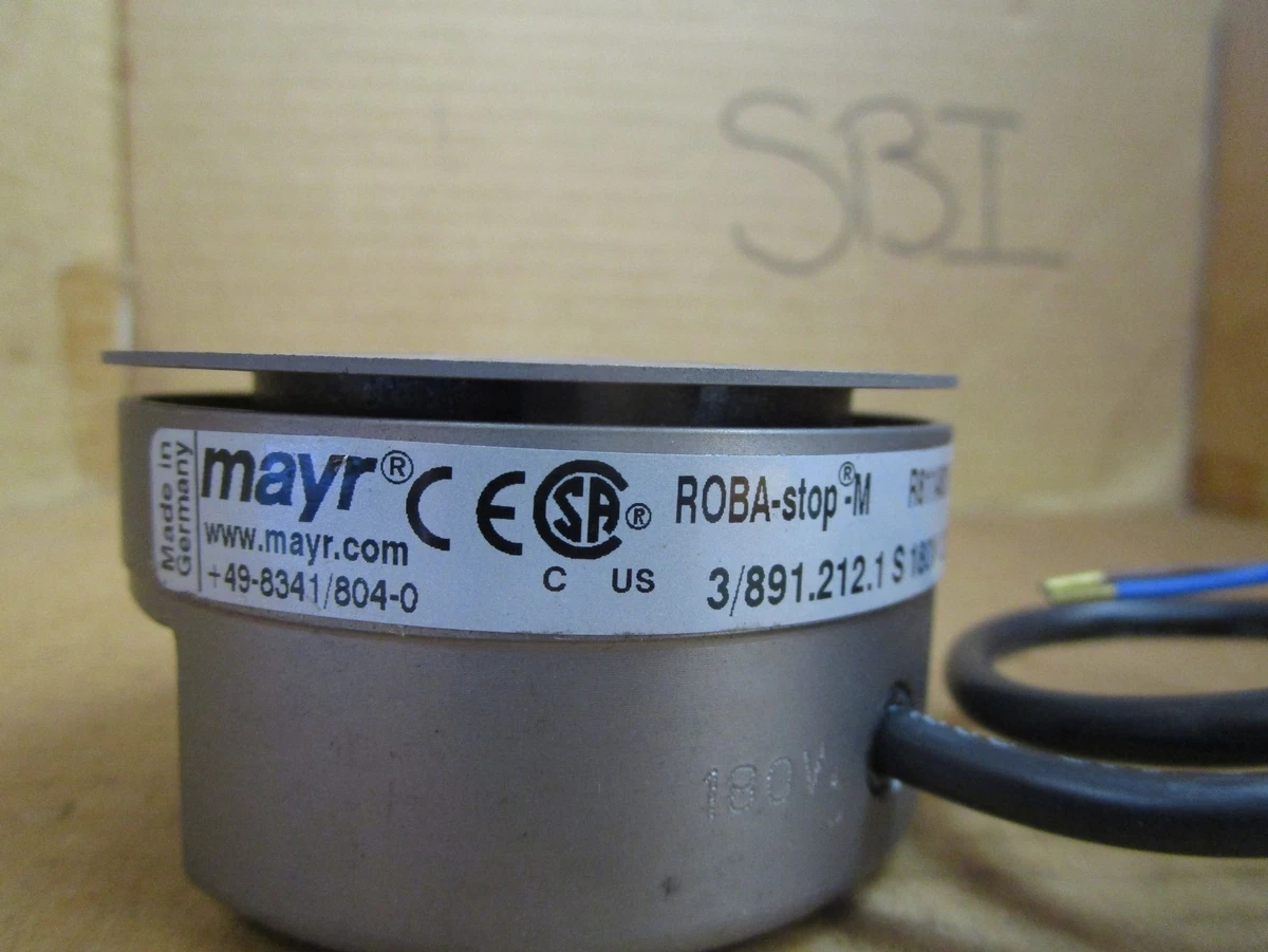 Mayr ROBA-stop-M Brake 3/891.212.1S 38912121S 180V 22W R8114818 