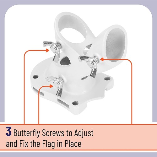 Aluminum Flag Pole Holder Heavy Duty Mounting Bracket for House - Picture 6 of 11