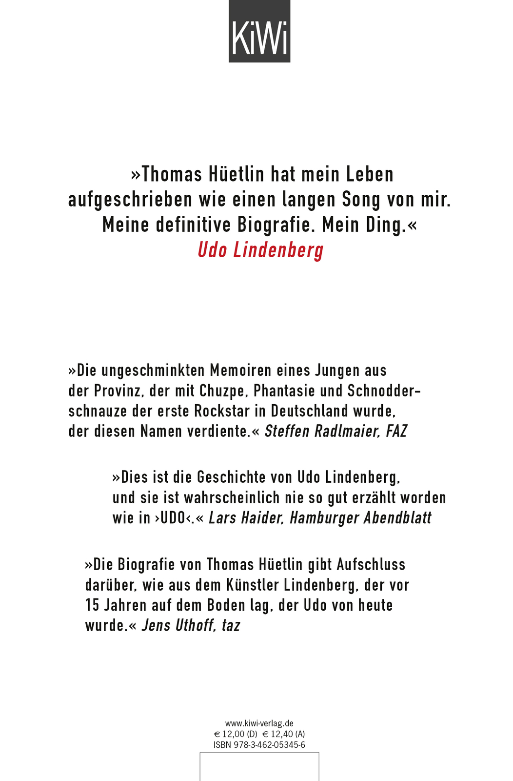 Thumbnail - Udo Lindenberg; Thomas Hüetlin / Udo