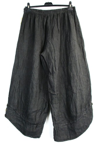 LAGENLOOK100% LINEN CROPPED PANTS IN 9 COLS SIZES :Plus:1(L) Plus 2(XL)Plus3(XXL - Picture 16 of 117