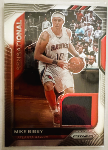 2020-21 Panini Prizm Mike Bibby Sensational Swatches Game-Worn Jersey Relic - Picture 1 of 2