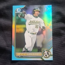 2022 Bowman Draft 1st Chrome #BDC-85 Clark Elliott Sky Blue Refractor 