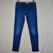 Levis 710 Jeans Girls 12 Reg 28x26 Blue Super Skinny Dark Wash Denim