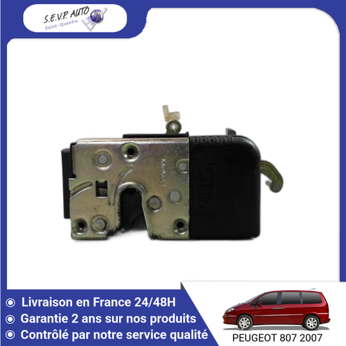 Serrure de porte avant gauche Peugeot 204 et Peugeot 304 référence 9135