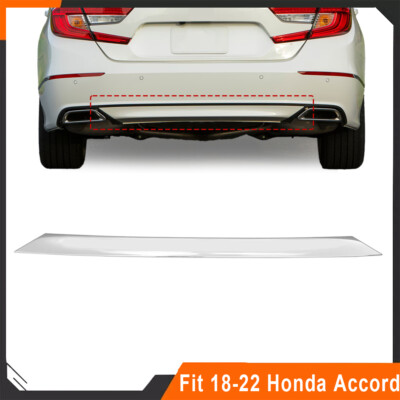 For 2018-2022 Honda Accord Sedan Lower Rear Bumper Molding Strip Trim Chrome