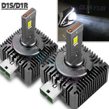 2PCS NEW D1S 6000K 66140 66144 85410 85415 LED HEADLIGHT BULBS SET REPLACE OEM