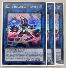 YuGiOh! 3x Dark Infant @Ignister MP22-EN086 Ultra Yu-gi-oh! TCG x3 SET FAST SHIP