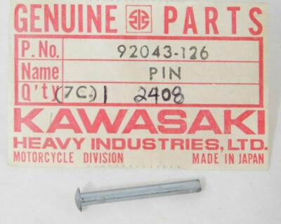 1 NOS Genuine Kawasaki Gas Fuel Tank Cap Hook Pin Part OEM 92043