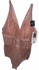 Rene Rofe Lace Onepiece Lingerie Bodysuit Push Up Size S