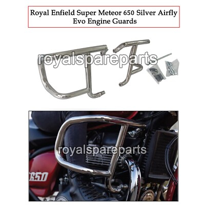 Royal Enfield Super Meteor 650 Silver Airfly Evo Motorschutzbügel Stahl