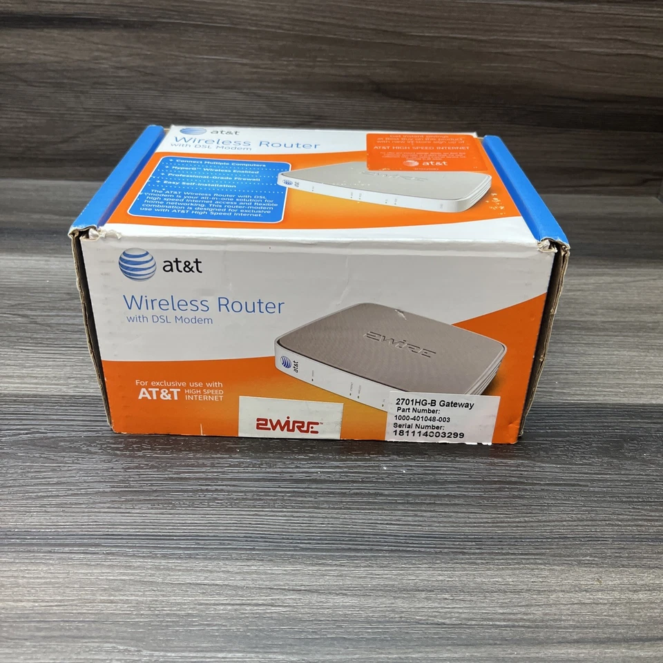 AT&T 2701HG-B 4-Port 10/100 Wireless G Router *Tested* - Image 2 of 4