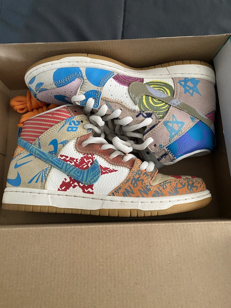 Size 8 - Nike Thomas Campbell x SB Dunk High What The Size 8 - Nike Thomas Campbell x SB Dunk High What The