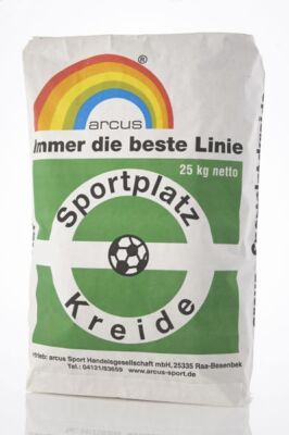Arcus Sportplatzkreide 25kg Sack Deutsche Premium-Qualität Trocken Markierwagen